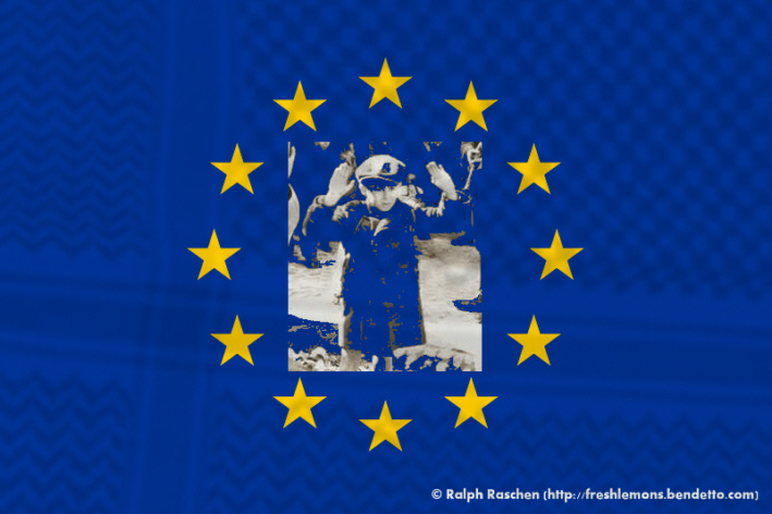 Nuova bandiera dell'Unione europea (proposta costruttiva da freshlemons.bendetto.com)
